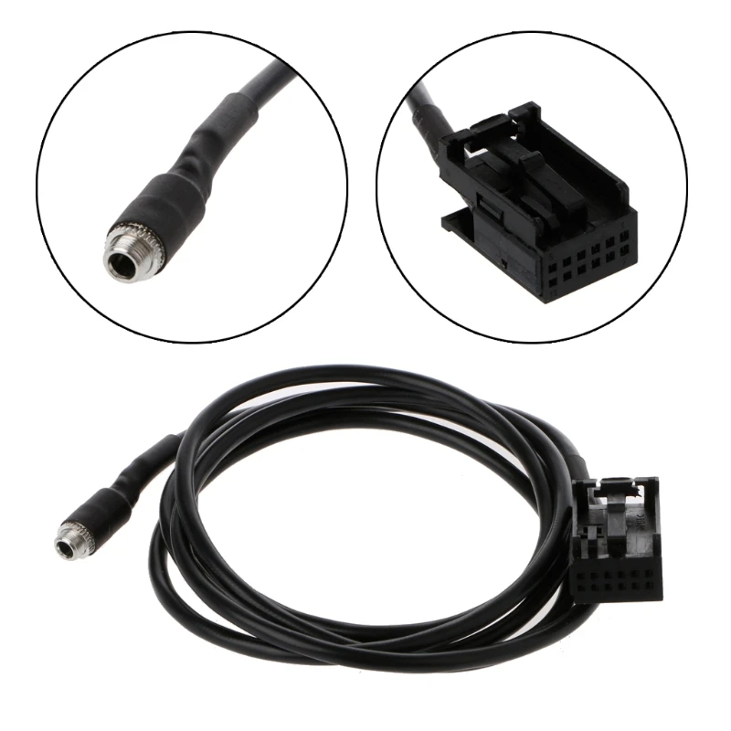 

X7AE Auto 3.5mm Female AUX Music Cable Adapter for ford focus Car Stereo 6000CD