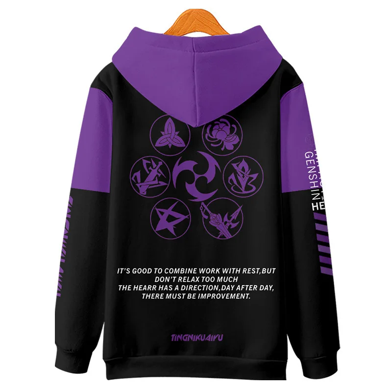 

2021Cool fashion cool animation beautiful Harajuku sports Hoodie Boys / Girls autumn and winter fashion Pullover Street leisure