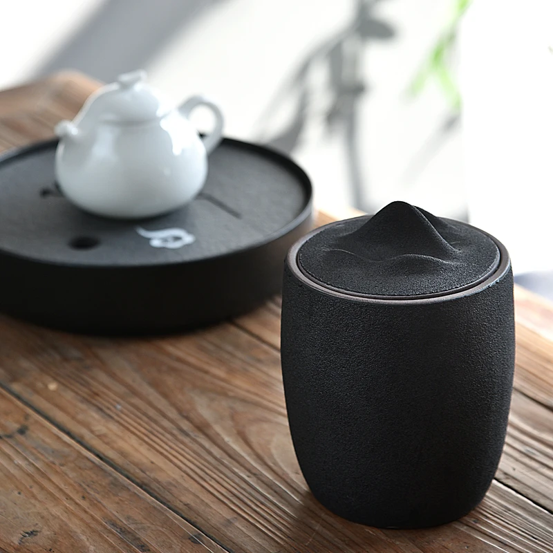 Tea Box Ceramic Sugar Coffee Containers Vintage Caddy Pottery Jar Teaware Storage Accessories Pu Er Caddies Decoration | Дом и сад