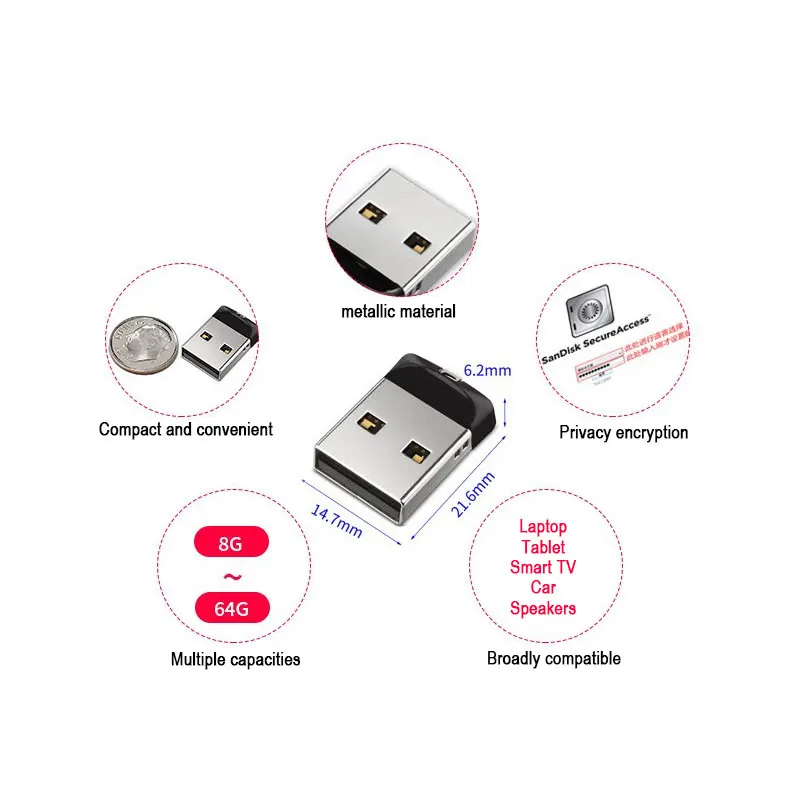 Флеш накопитель Sandisk Cruzer 16 ГБ 32 64 ГБ|USB флэш-накопители| |