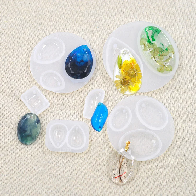 New Arrival Diamond Necklace Earrings Bracelet Jewelry Mold Pendants Crystal Scale Resin Molds for Making Tool | Украшения и