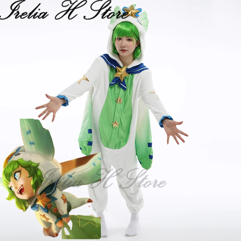 

Irelia H Магазин игры LOL пижамы Хранитель Лулу Косплей Костюм одежда для сна ночная рубашка