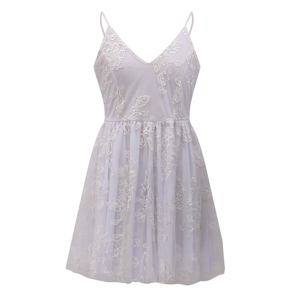 Женские платья лето 2019 Модные женские сексуальные повседневные без рукавов с