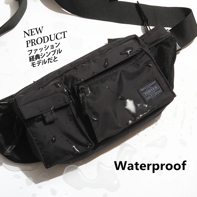 

Male Shoulder Bags Crossbody Bags Multi Pockets Messenger Bag Waterproof Chest Bags 2020 New Arrival Japanese and Korean Brand