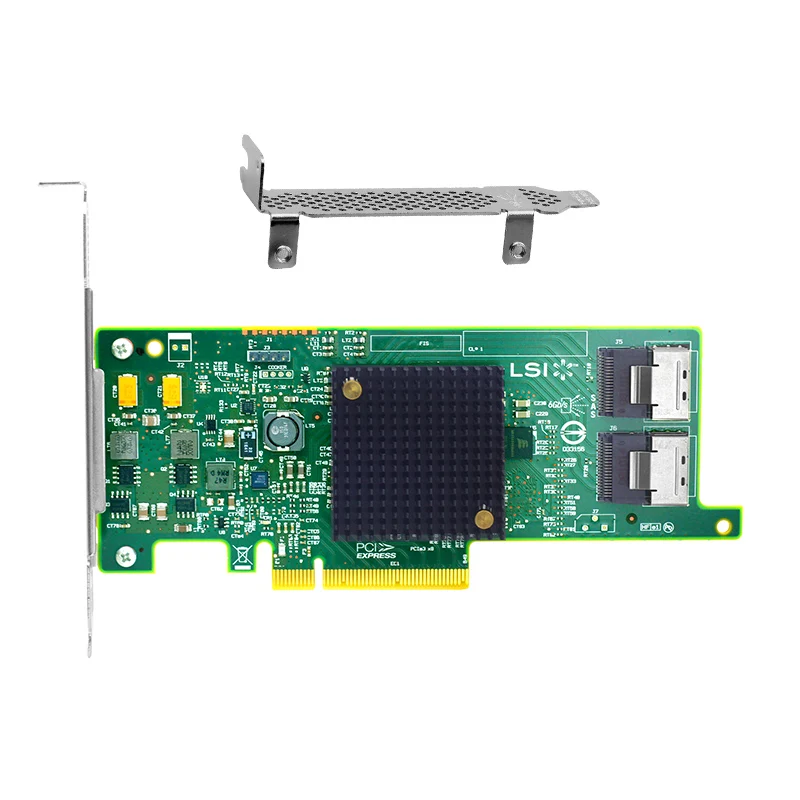 LSI 9207-8I LSI00301 контроллер RAID карты SATA+ SAS контроллер SFF8087* 2 PCIe 3,0X8