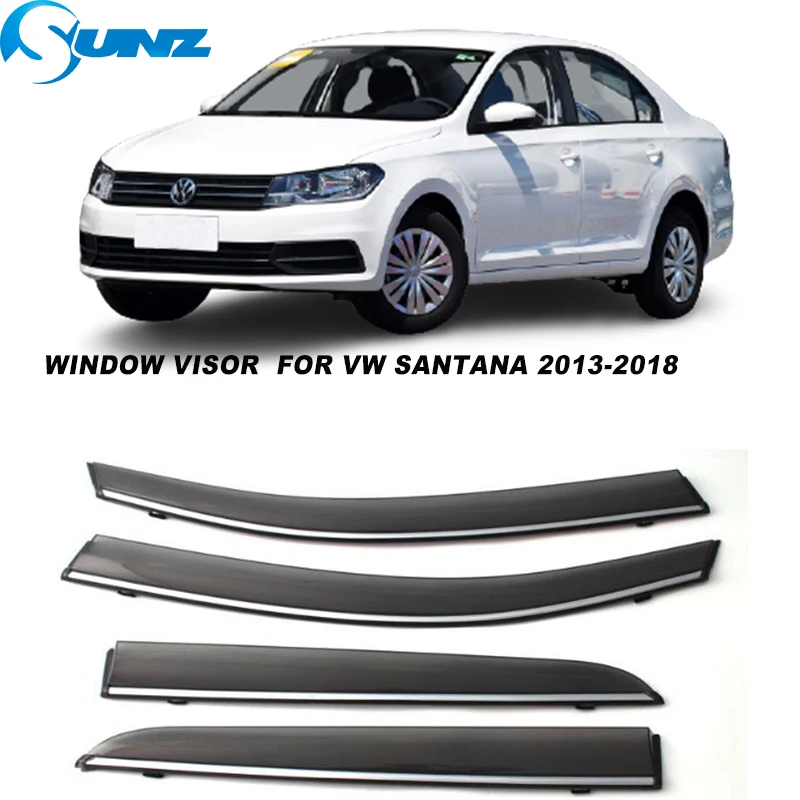 

Боковые оконные козырьки для VW Santana 2013, 2014, 2015, 2016, 2017, 2018, дымозащитные пленки, дефлекторы от солнца и дождя