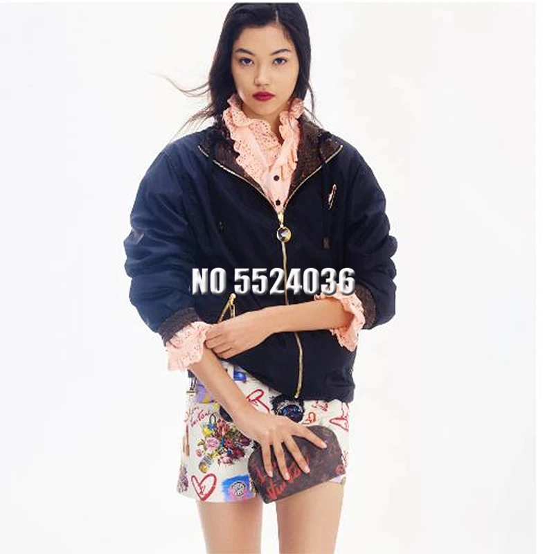 

Женская Повседневная куртка с длинным рукавом, подиумная свободная двухсторонняя одежда, осень 2021