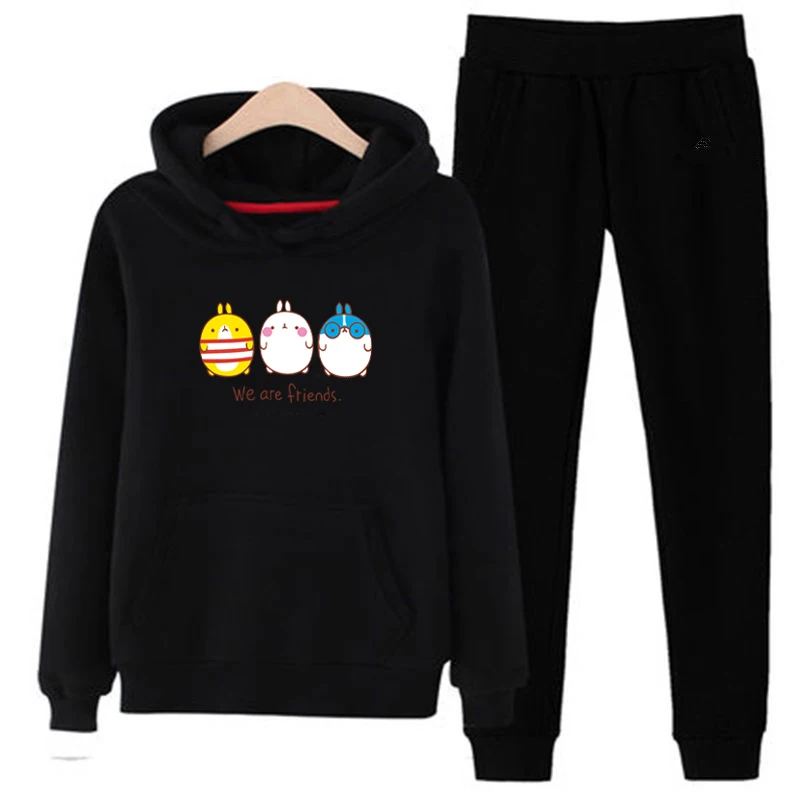 T03 3xl с любимыми персонажами из мультфильмов толстовки капюшоном и штаны комплект