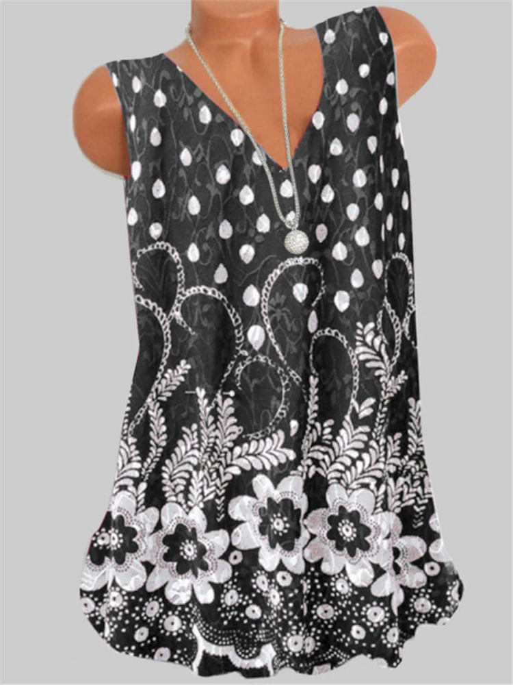 Рубашка женская свободного кроя без рукавов повседневная универсальная рубашка