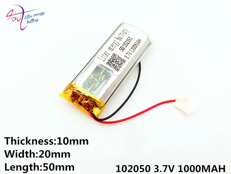 3 7 V 1000mAh 102050 полимер литий ионный/литий ионный аккумулятор для планшетных ПК банк