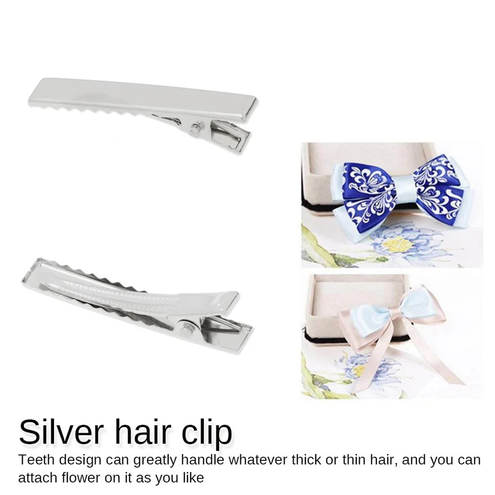 Заколка пряжка плоская с одним зубцом 45 мм 50 шт.|Шпильки и заколки для волос| |