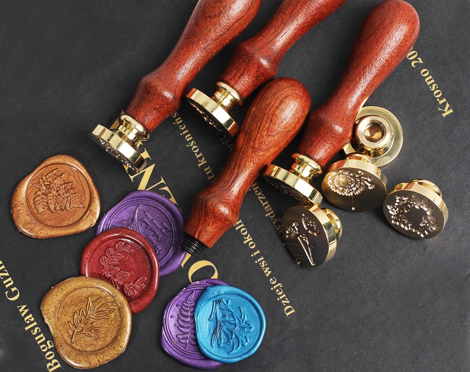 Металлический Набор восковых печатей с Фотофон в ретро стиле изображением