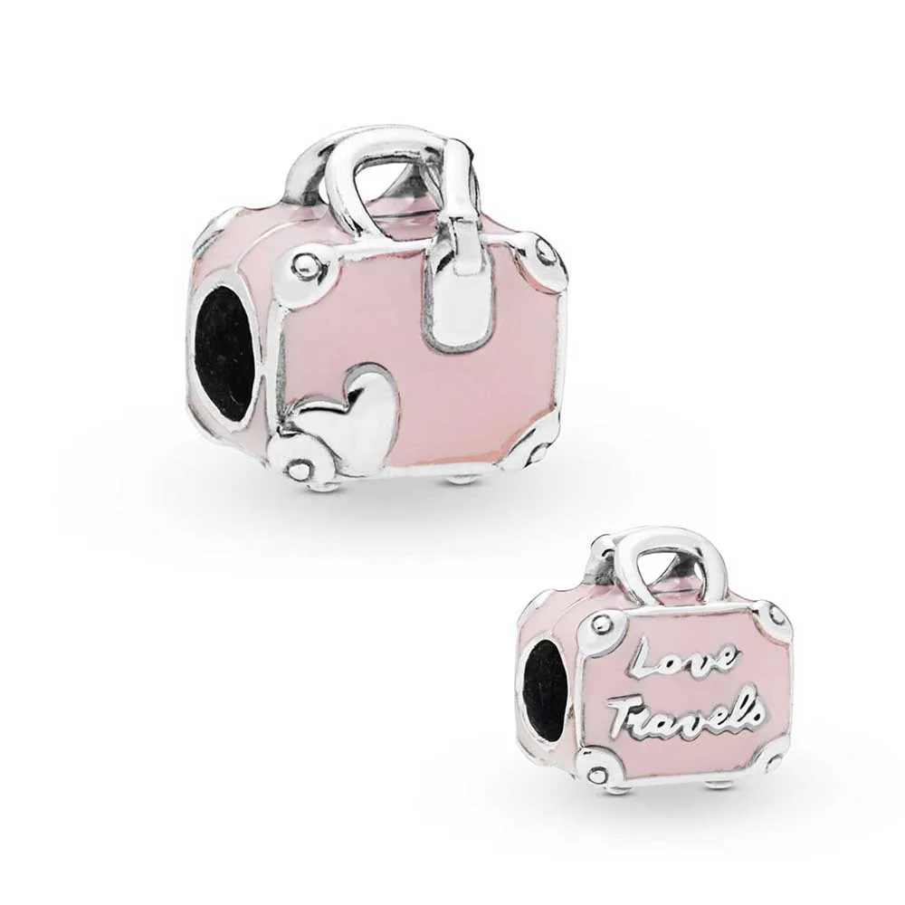 

Розовая Подвеска для сумки для путешествий, подвески для оригинального браслета «сделай сам»