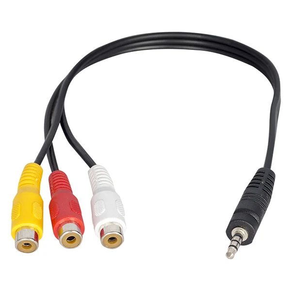 ELEKTROMER 3 5 мм стерео 4 KNOTTY/3 RCA Женский 30 см кабель|Шлейфы| |
