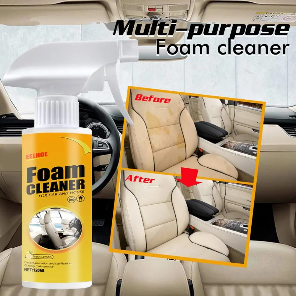 

Multi-Purpose Foam Cleaner Interior No Flushing Grease-free Strong Cleaning Agent Rust Remover For Car Accessories 60ml/120ml