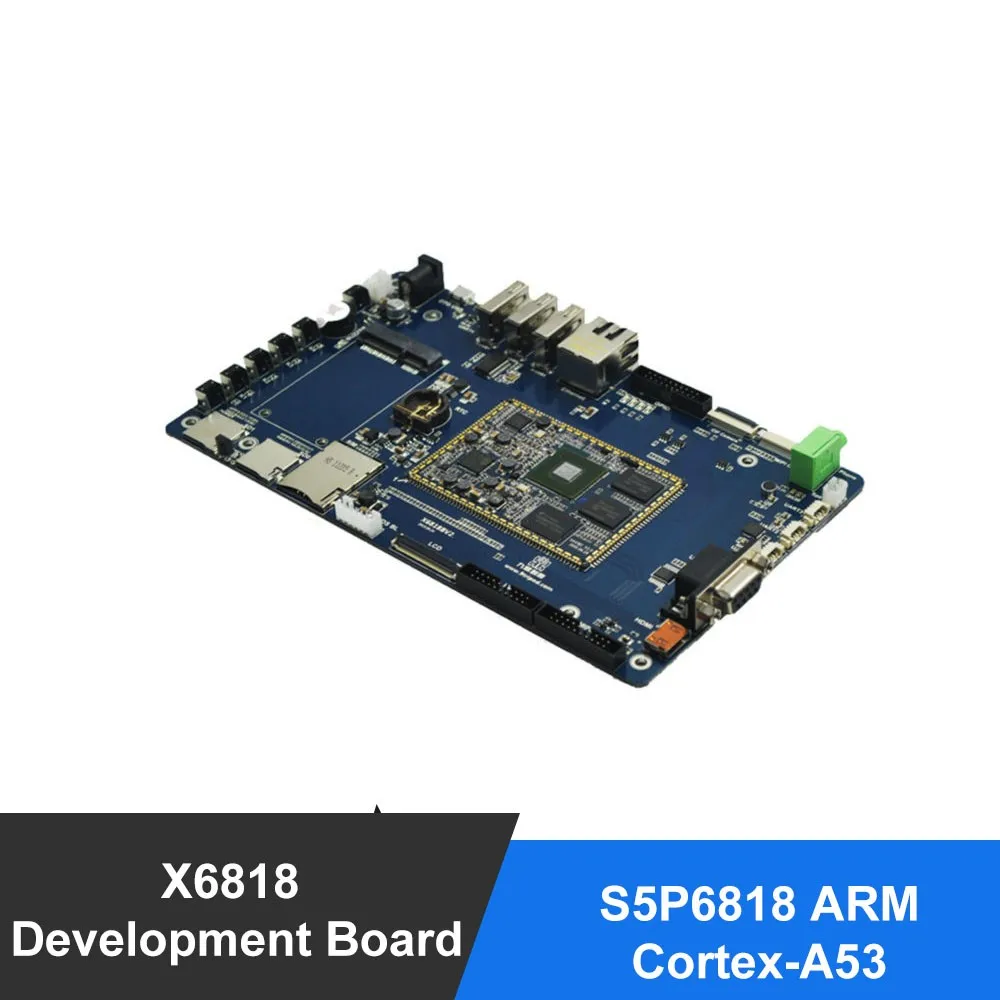 

X6818 Development Board S5P6818 Cortex-A53 Octa Core 1G DDR3 8G EMMC+ 7 Inch Capacitive LCD android linux qt ubuntu