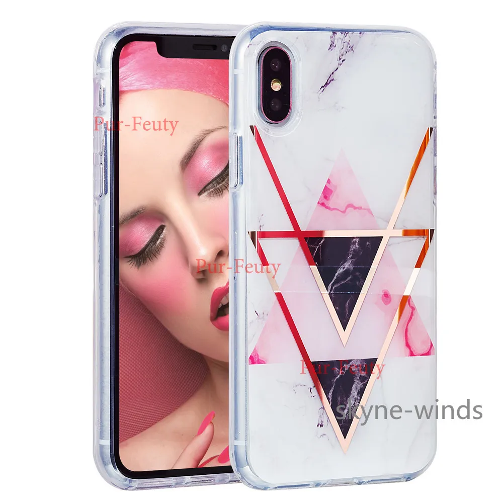 

Plating fashion phone case for APPLE iPhone X XR XS Max lightweight anti-fall back cover for iPhone XSMax coque fundas casing