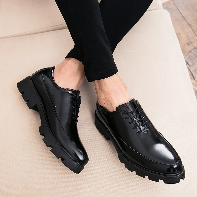 men's casual shoes breathable leather loafers business office shoes men's driving moccasin shoes comfortable slippery shoes