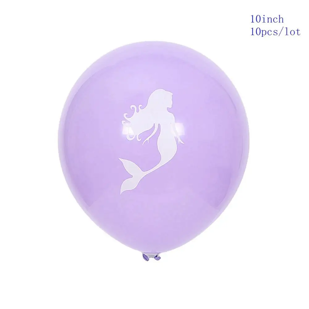 Latex Balloons 2 Taoup 1 шт. градиентный цвет блестки маленький брелок с хвостом русалки с днем рождения Русалка тема вечерние украшения для девочек детские украшения - Цвет: Latex Balloons 2