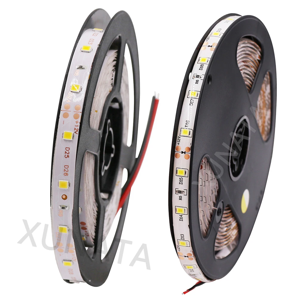DC12V SMD 2835 Светодиодная лента 300 светодиодный S 1200 светодиодный S 2400 светодиодный S водонепроницаемая лента стабильный супер яркий светодиодный светильник для украшения дома 5 м