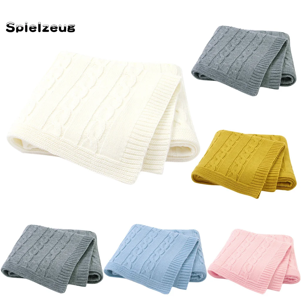 1 шт. муслиновые детские вязаные пеленки для новорожденных накидка коляски