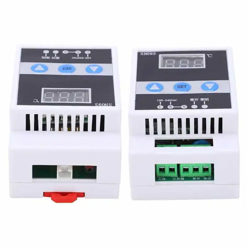 Temperature Regulator Digital Thermostat Control DIN Rail Mount Controller TMC-6000 AC110-240V |