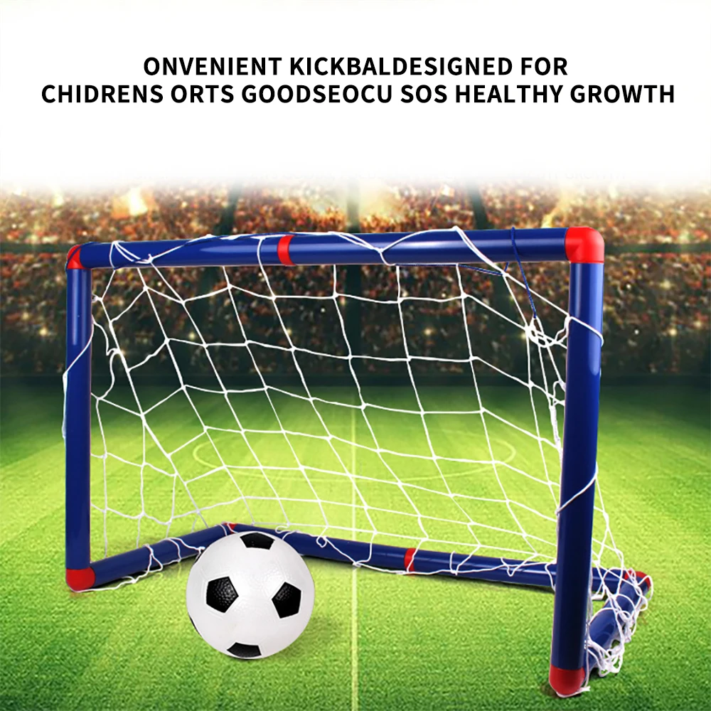 

Kids Sports Soccer Toy Set With Ball Pump Goal Net Football Toy Set For DIY Indoor Outdoor Practice