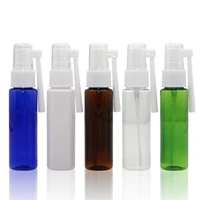 30ml empty plastic nasal spray bottles pump sprayer mist nose spray refillable bottle 5 colors high quality