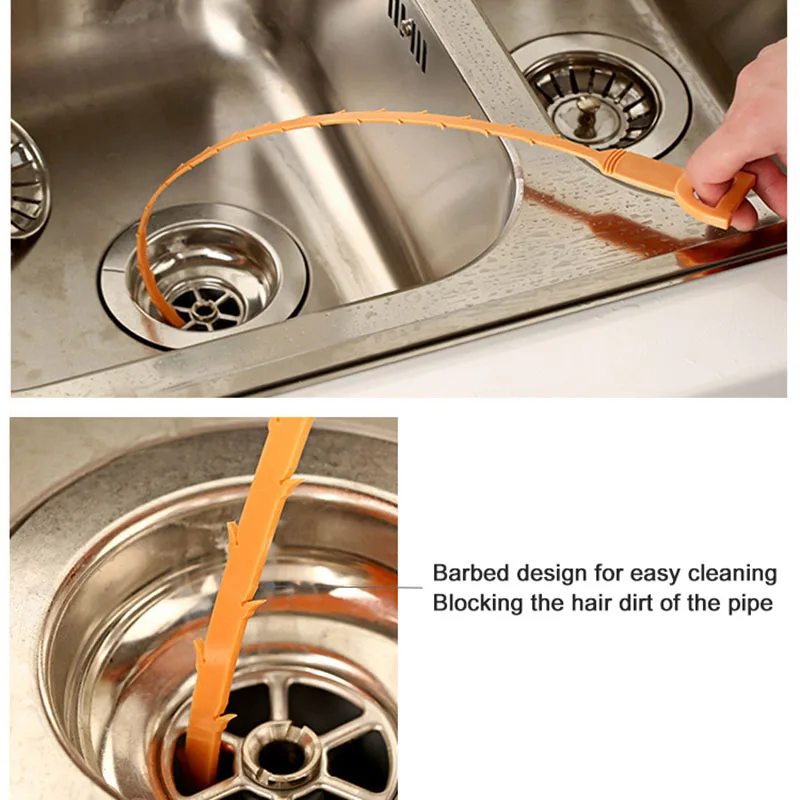 Bathtub Cleaning Hook Tool Bathroom Floor Hair Cleaner Sewer Filter Drain Cleaners Clog Kitchen Sink Drian Strainer | Дом и сад