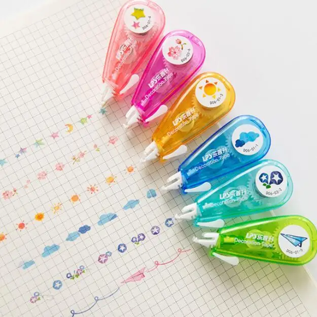 1 шт. милая креативная декоративная Корректирующая лента для студентов наклейки