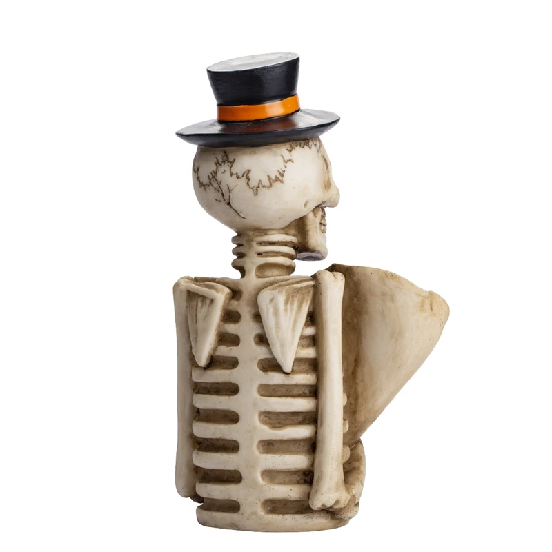 

Skull Pen Pencil Holder Skeleton Flower Tube Key Holder Makeup Brush Holder Home Office Desk Supplies Organizer