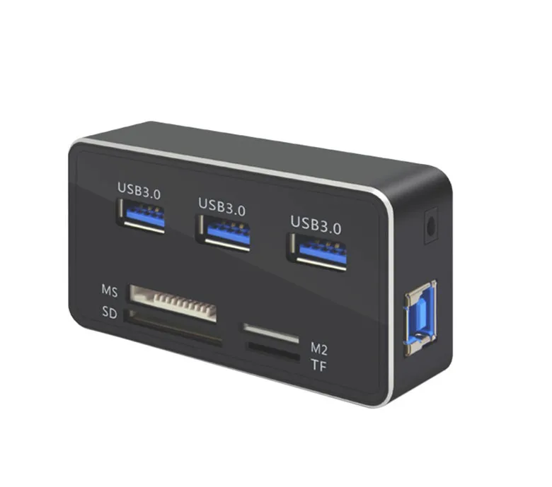 USB 3 0 устройство для чтения карт 7 в 1 порта usb кардридер SD TF M2 MS с хабами путешествий