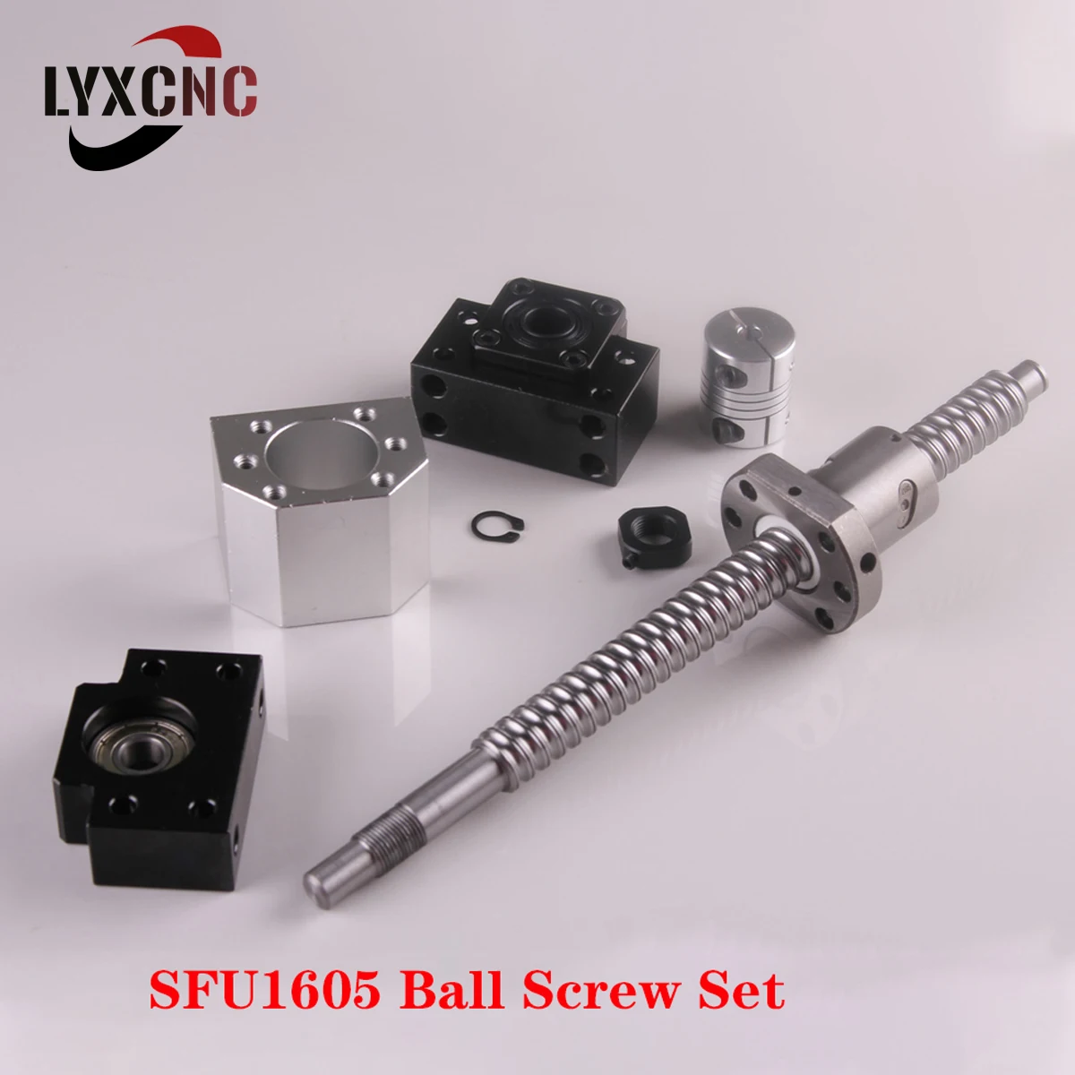 SFU1605 комплект шариковых винтов Длина 250 300 400 600 800 1000 1500 1550 мм шариковый винт RM 1605