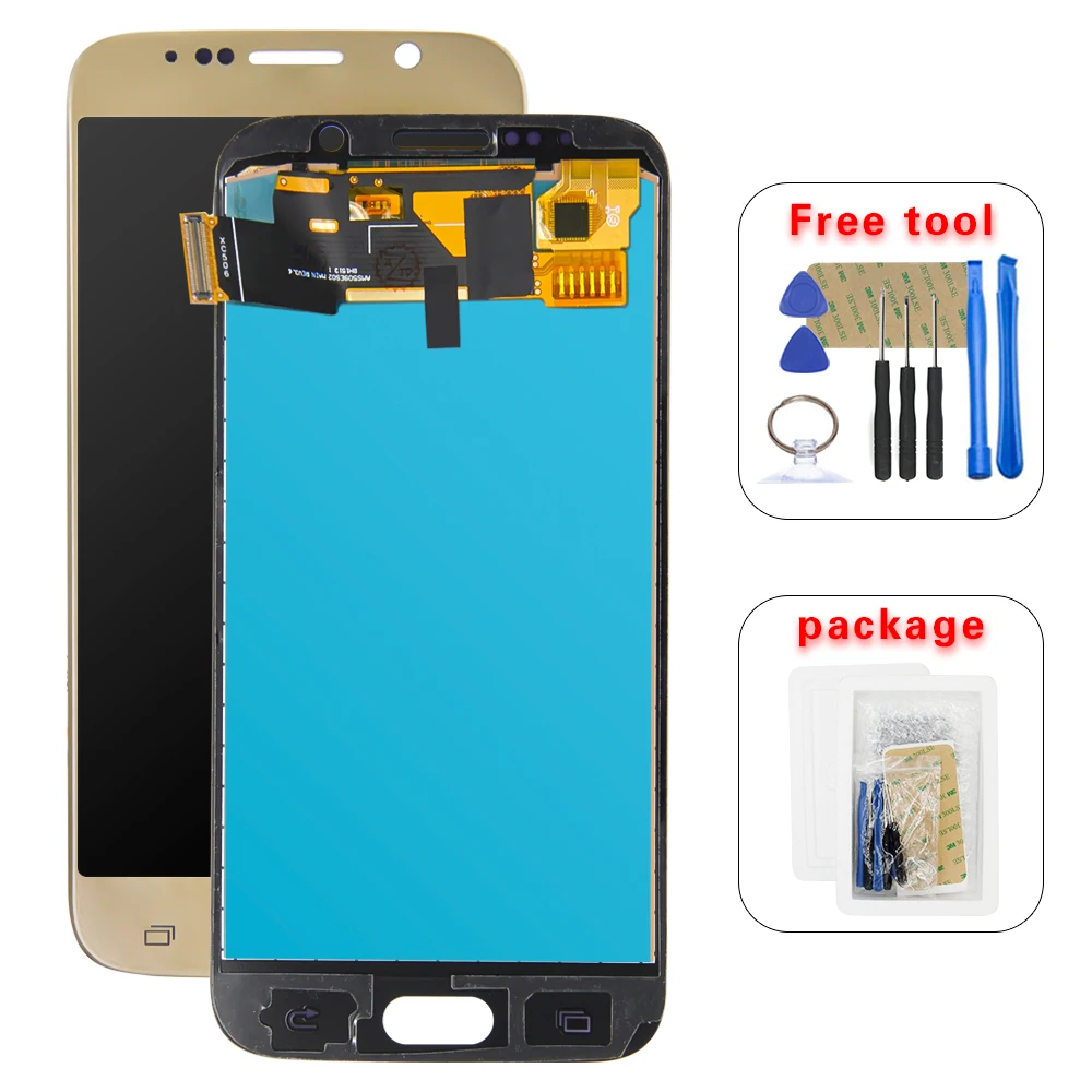 ЖК-дисплей 5 1 дюйма для samsung S6 G920 G920F G920V G920A с сенсорным экраном и дигитайзером в