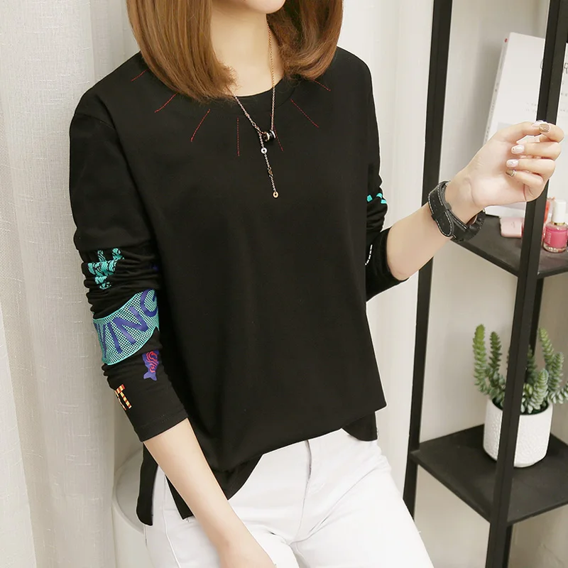 Женские футболки с принтом модная новинка Брендовая женская осенняя