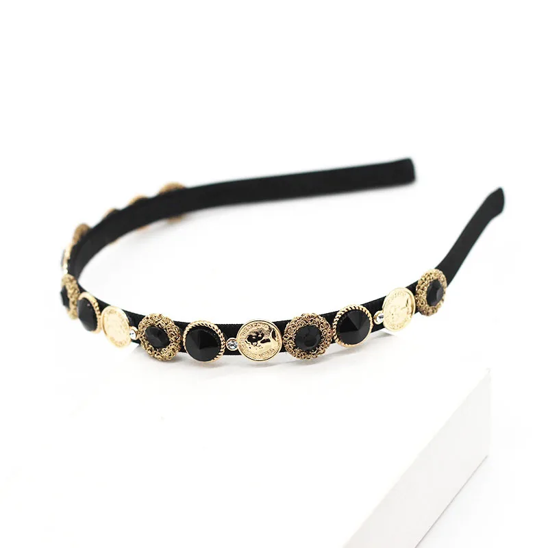 

Elegant Colorful Crystal Headbands For Women Fashion Flash Rhinestone Padded Hairbands Girls Hair Hoop Party Hair Accessories