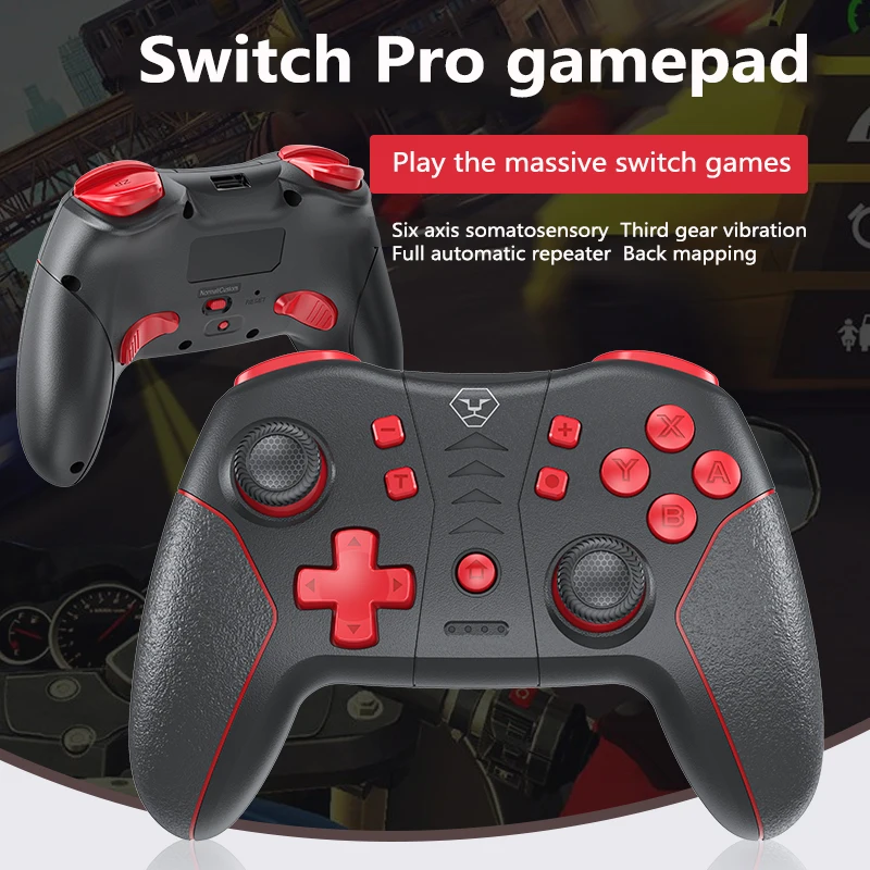 

Vibration Bluetooth Controller 6-axis Full Function Gamepad With Nfc Wireless Gamepad For Switch NS Pro/Lite 600mAh