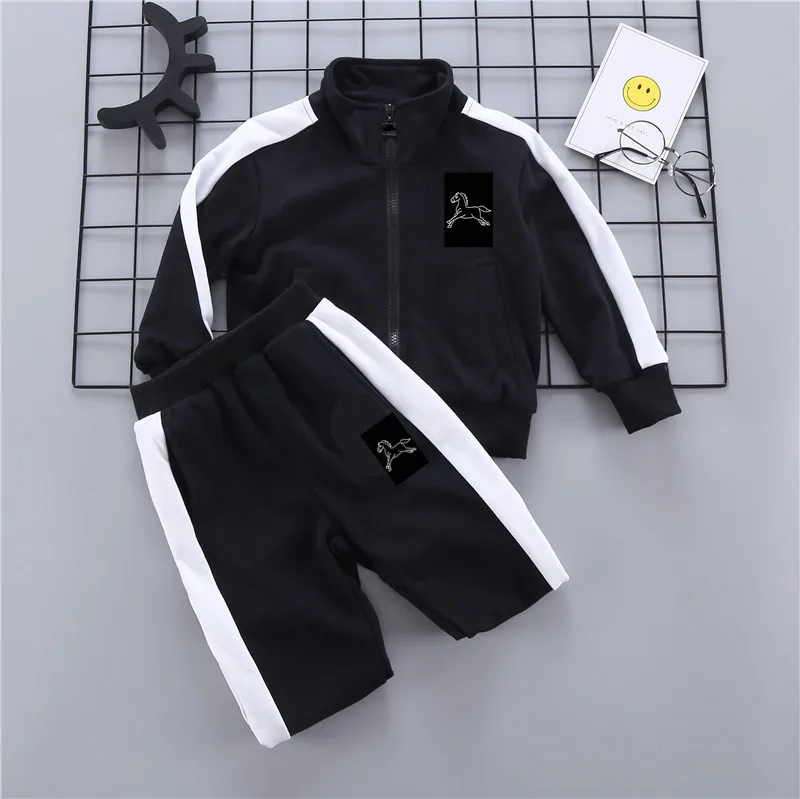 

Спортивные костюмы для мальчиков, детские спортивные костюмы, новинка сезона осень-зима 2019, спортивный повседневный комплект для маленьких...