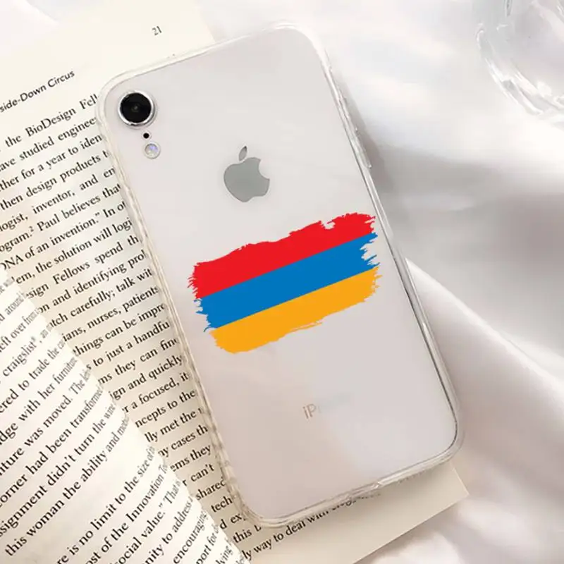 Чехол для телефона с арменским флагом iphone 13 11 12 pro XS MAX 8 7 6 6S Plus X Женский чехол 2020 XR |