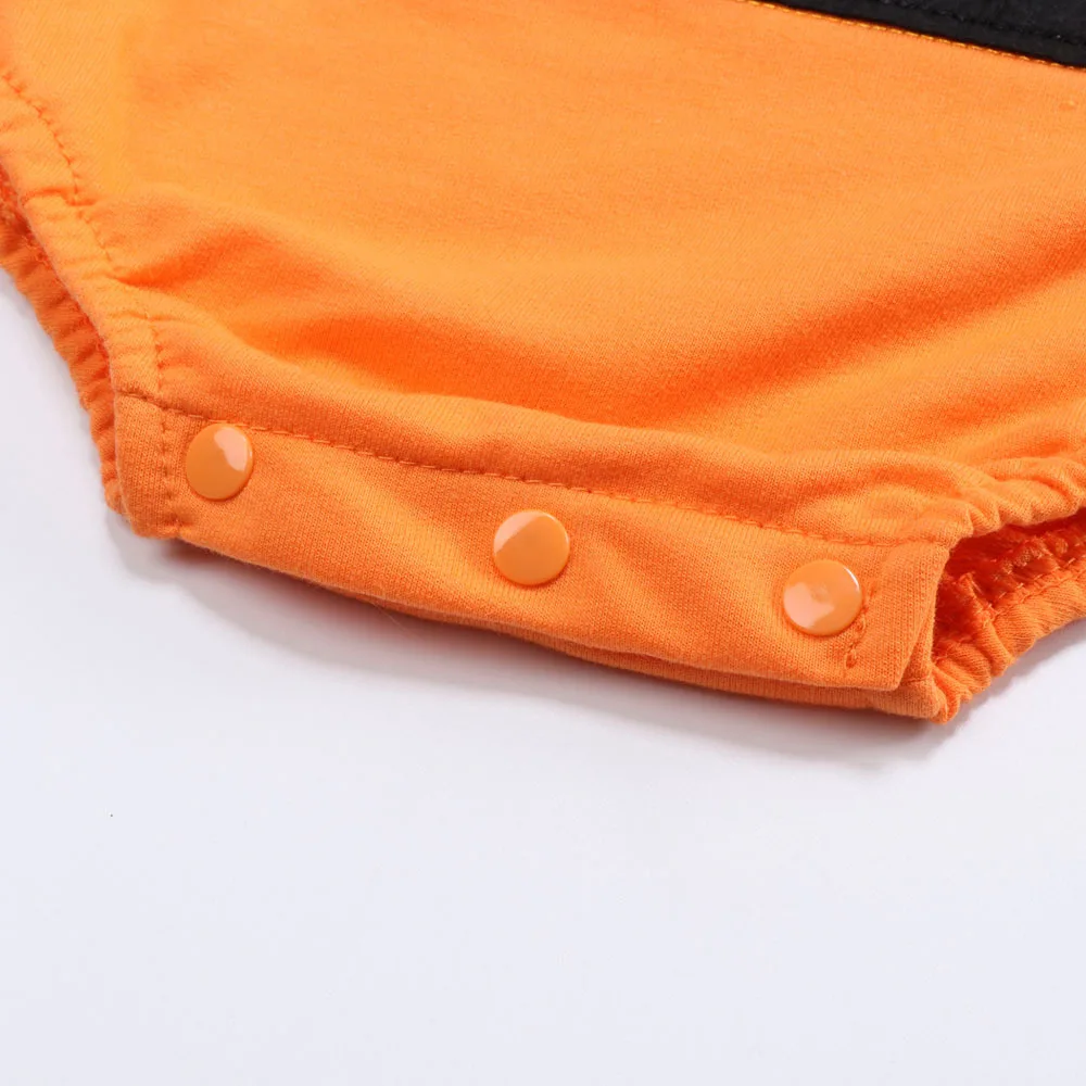

Children's Clothing Children's Halloween Performance Wear Men and Women Baby Pumpkin Suit + Hat 3pcs Set Crawling Clothes
