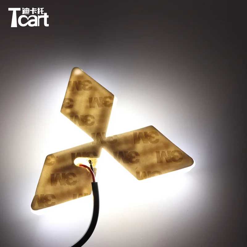 

Tcart 1Set Car LED Light Car Emblem Lights car accessories For Mitsubishi ASX For CUV outlander Auto Led Bulb Light Logo Lamps