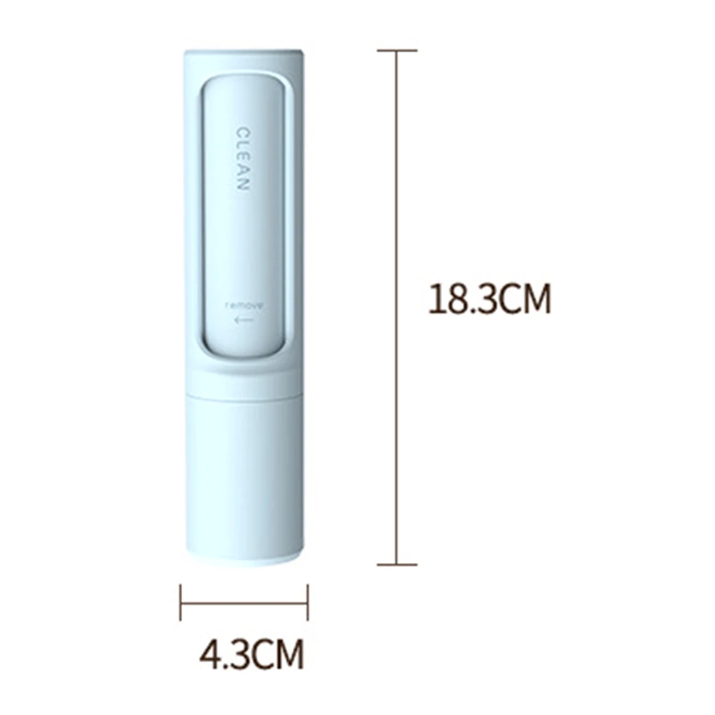 

2-1 Reusable Pet Hair Remover Brush Lint Roller Portable Effective Self Cleaning Cat Dog Fur Hair Dust Removal Brush for Clothes