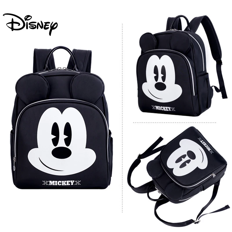Disney Baby Пеленки сумка рюкзак Usb интерфейс детские сумки для мамы многофункциональная модная детская коляска сумка для подгузников Органайзер