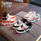 Кроссовки Детские светящиеся, повседневная светильник с мягкой подошвой, для бега, размеры 21-30