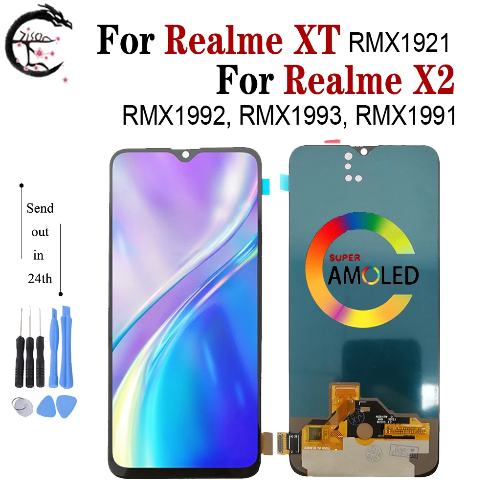 Дисплей для OPPO Realme XT RMX1921 ЖК-экран X2 сенсорный ЖК-датчик дигитайзер в сборе RMX1992
