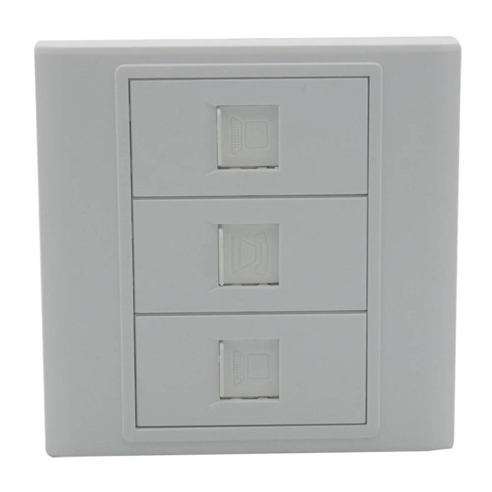 Сетевая пластина RJ45 1 Gang EU 86 Style 2 3 4 5 6 портов | Электроника