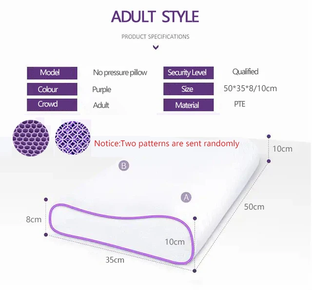

Ортопедическая подушка для шеи Purple
