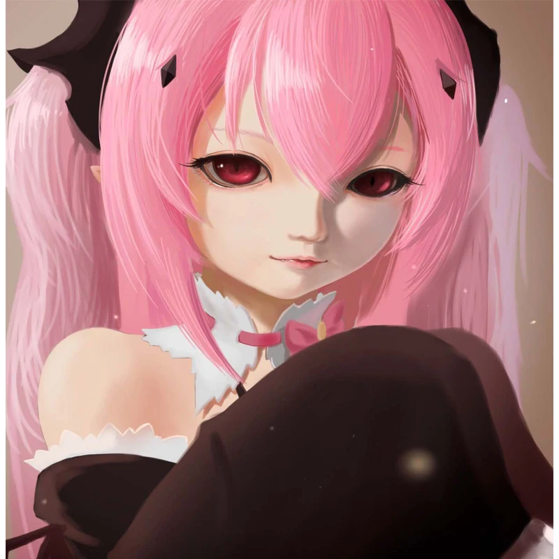 Горячая японская аниме Серафим конца крул тепс косплей парик Хэллоуин играть