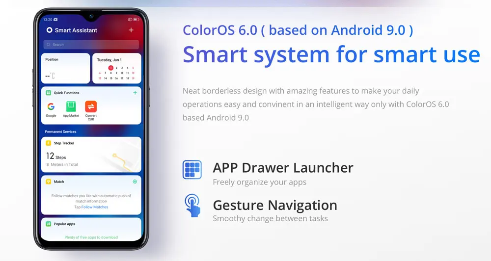 RU версия 6,1 дюймов Realme C2 RMX1941 мобильного телефона 4000 мА/ч, Octa core, 2 Гб оперативной памяти, 16 Гб встроенной памяти, 13MP 2MP двойной Камера Android 9,0 с двумя sim-картами 4G, чехол для телефона