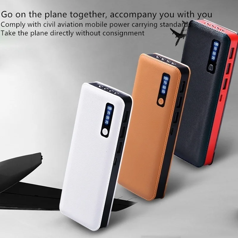 Внешний аккумулятор 30000 мАч портативный 3 USB светодиодный цифровой дисплей